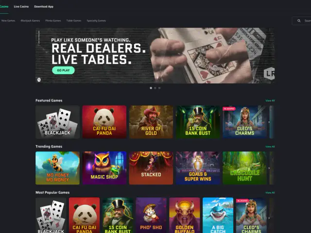 Lucky Rebel homepage